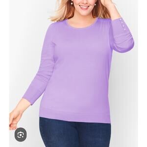 TALBOTS Sweater XL Lavender Purple